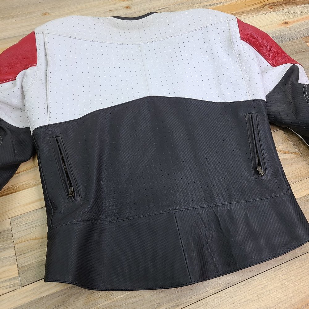 Z Custom Leather Motorcycle Racing Jacket - Picture 11 of 16